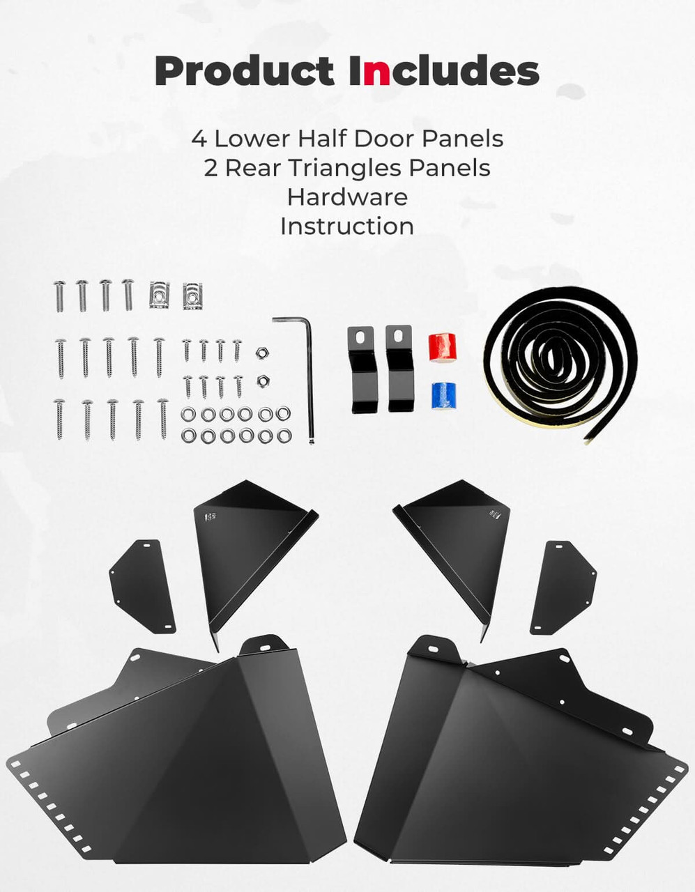 CFMOTO ZForce 500/800/1000 Lower Door Inserts by Kemimoto B0102