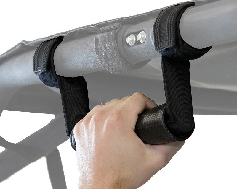 Pair Of Black Grab Handles For Cfmoto Highland U10 Pro (2025+) – Textured Bolt-On