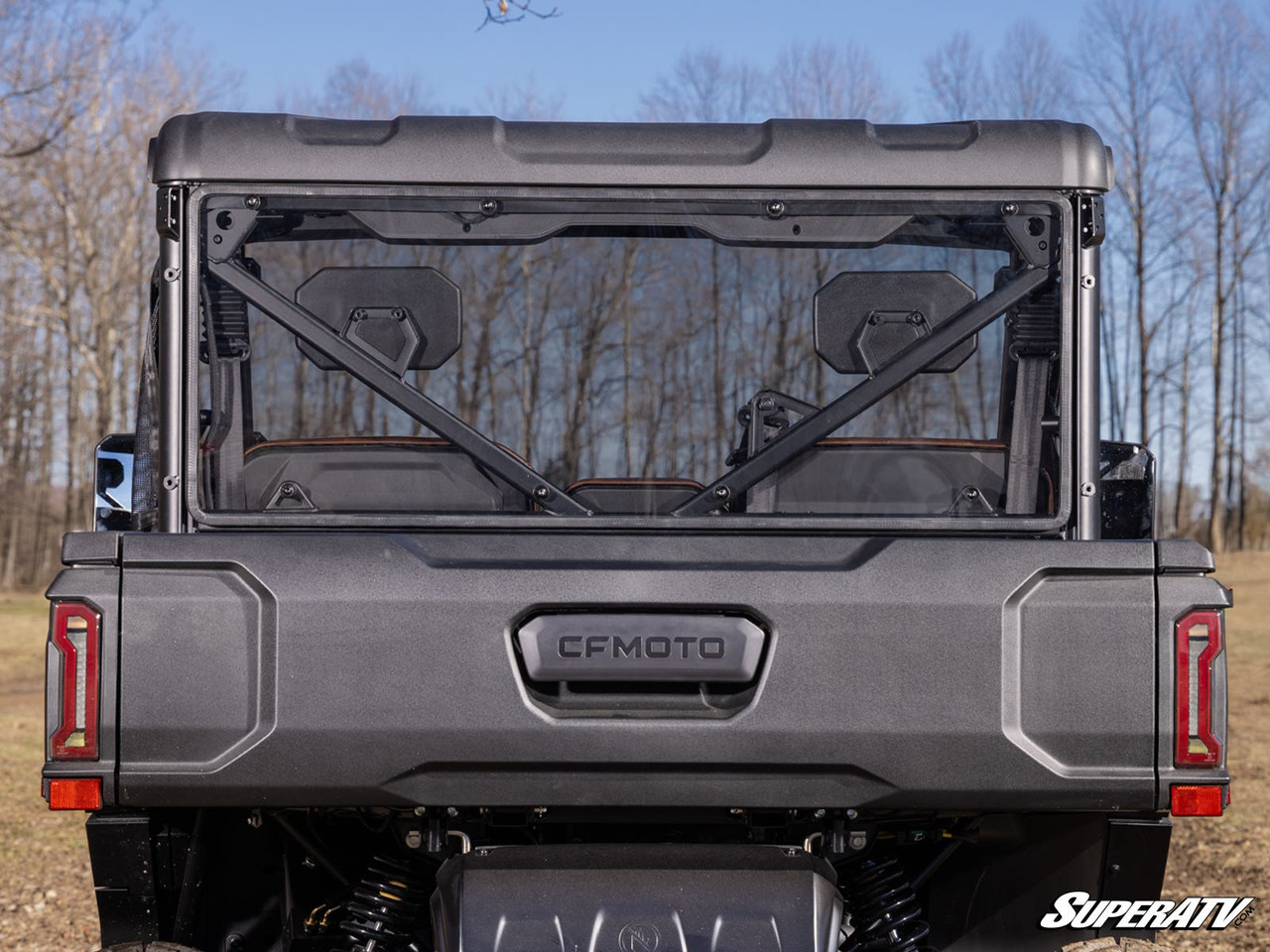 1/4-Inch Tinted Rear Windshield For CFMOTO UFORCE 1000 & 1000XL 2019-2024 – Light Smoke