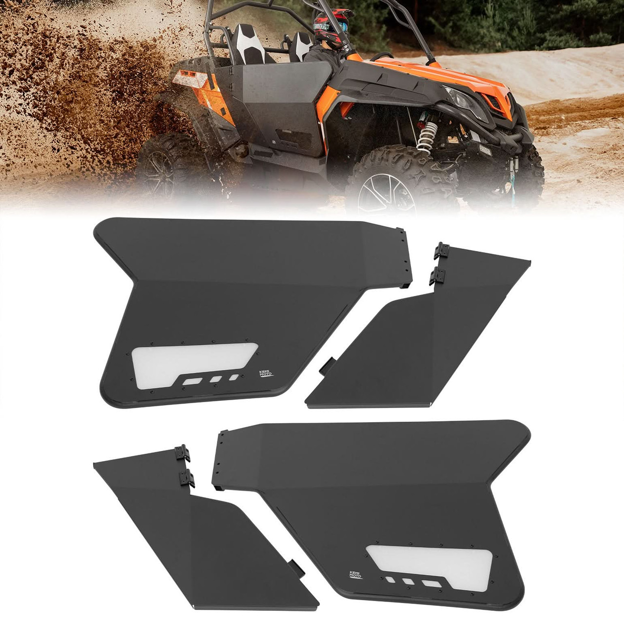 KIMOTOキモプレート #500 E2KTI 255×395mm 100枚×2 CFMOTO ZFORCE 500 | 800 | 1000 Heavy-duty Aluminum Doors by