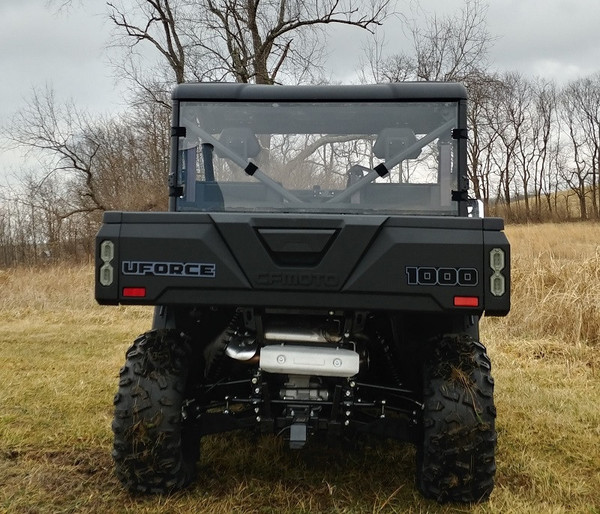 CFMoto UForce 1000 – 1 Pc Lexan Back Panel with Clamp & Vent Options by 3 Star Industries