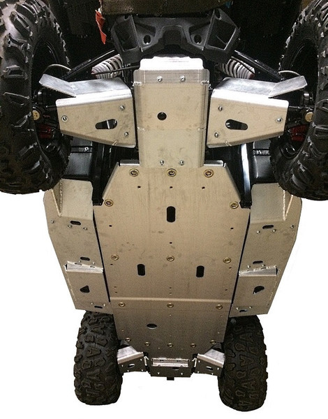 CFMoto Zforce 9-Piece Complete Aluminum Skid Plate Set by Ricochet