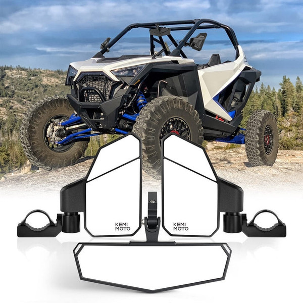 CFMoto UForce / ZForce 1.6"-2" Roll Bar UTV Side Mirrors & Center Mirror by Kemimoto