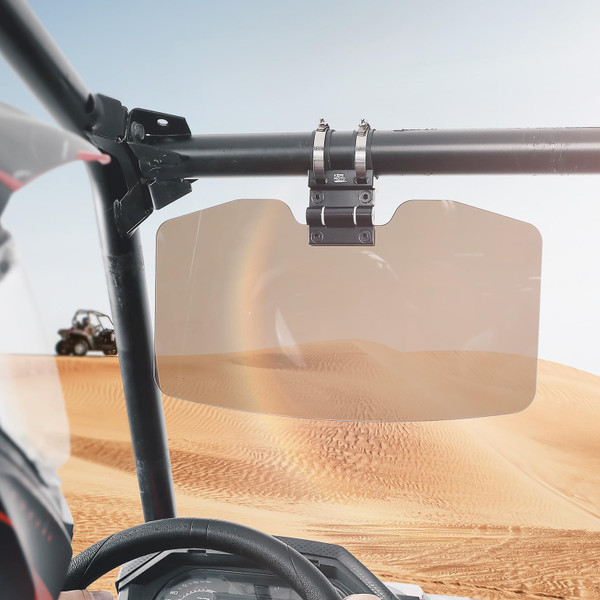 CFMOTO ZFORCE/ UFORCE Oversized Upgraded Sun Visor Mirror by Kemimoto