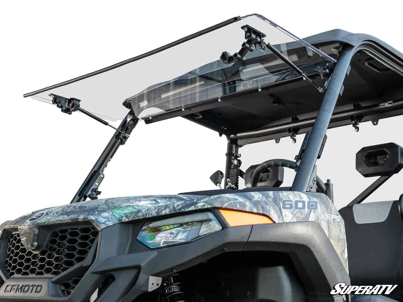CFMOTO UForce 600 Scratch Resistant Flip Windshield by SuperATV