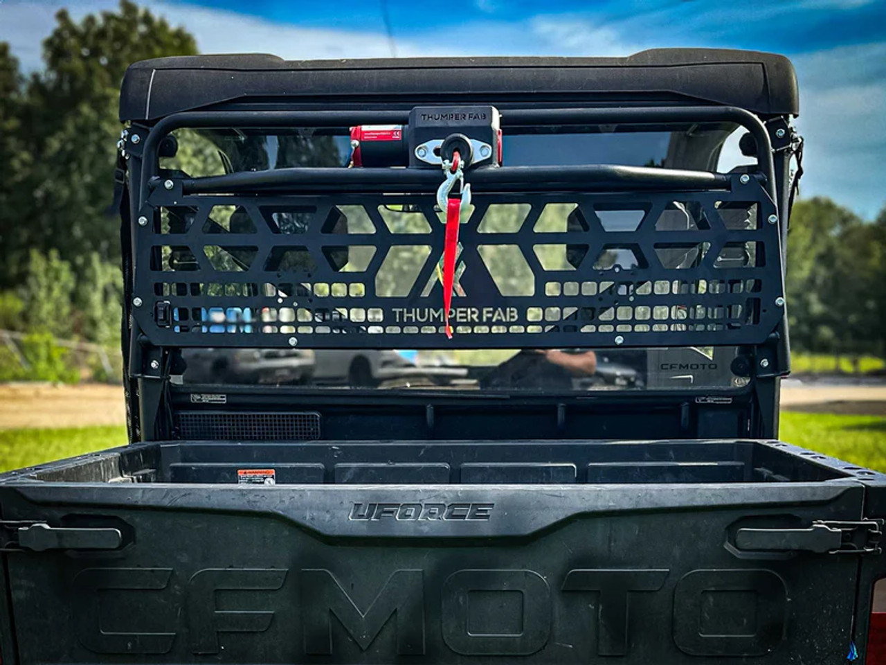 CF Moto UForce 600 Winch Headache Rack by ThumperFab - TF261601-BK