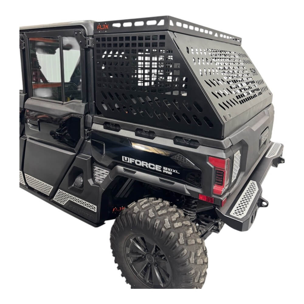 CFMoto UForce U10 Tall Bed Rack w/ Enclosure by AJK Offroad
