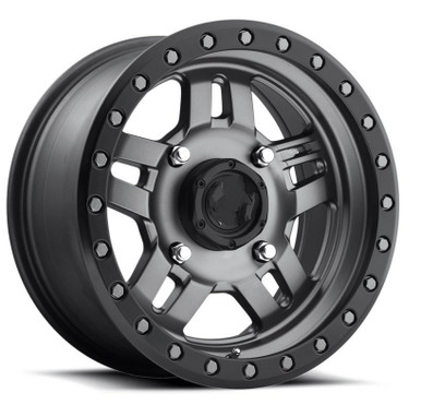 CFMoto UForce/ZForce Fuel Anza D558 Matte Gun Metal Wheel Set by