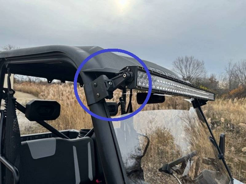 CFMoto UForce 600 50" LED Light Bar Brackets by EMP