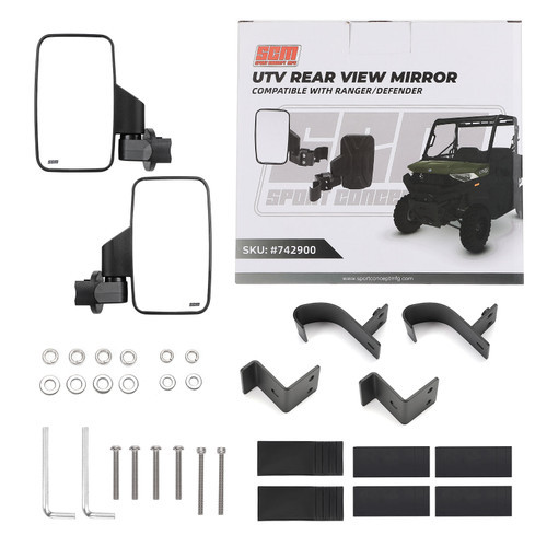 CFMoto ZForce/Uforce/ U10 ProFit (Profile Bar) Side View Mirrors- 1 Pair by Spike