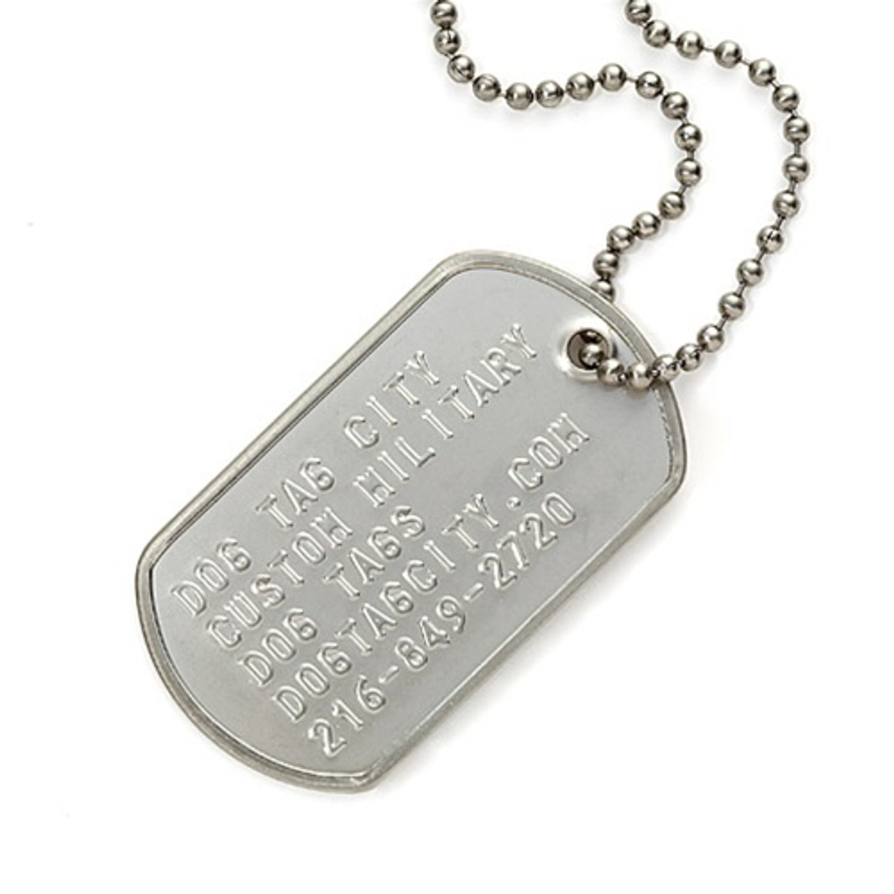 Military Dog Tags, Yes Add Clear Silencers