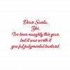 Dear Santa, Yes, I’ve Been Naughty