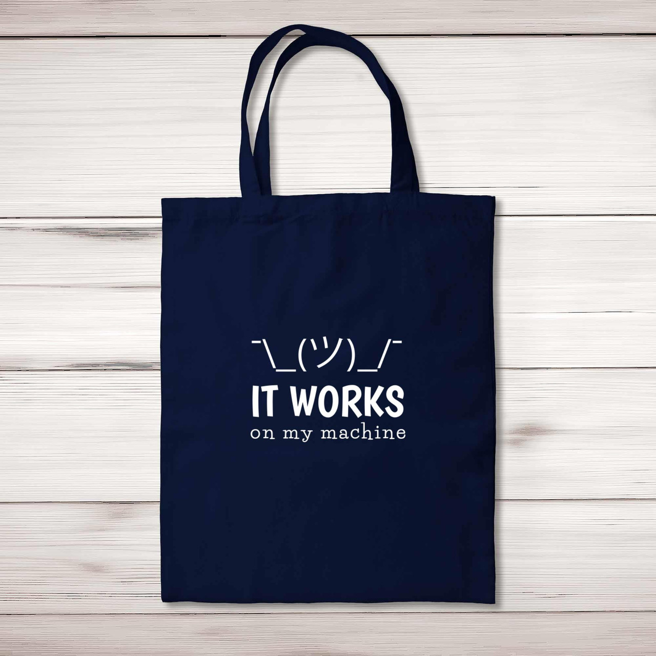 It a machine original tote bag チェック Works On My Machine Tote 
