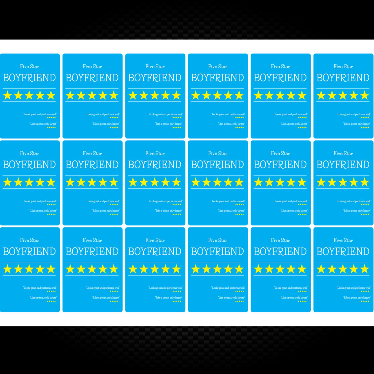 Five Star Sticker Pack - Novelty Stickers - Slightly Disturbed