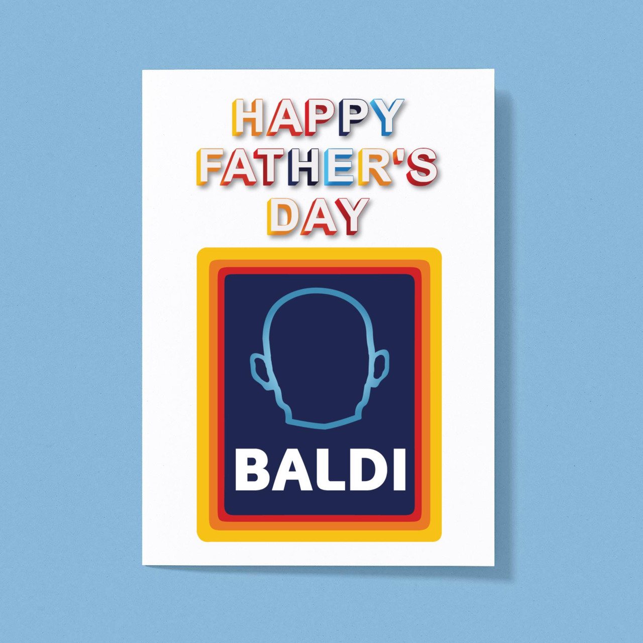BALDI Greeting Card - Novelty Cards - Slightly Disturbed