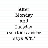 Calendar Says WTF