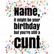 Personalised Birthday Swearing
