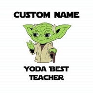 Personalised Yoda Best Teacher