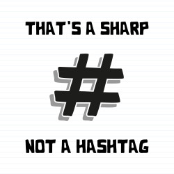 Sharp Not Hashtag