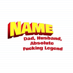 Personalised Dad, Husband