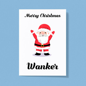 Merry Christmas... Swearing - Rude Greeting Card - Slightly Disturbed - Image 1 of 2