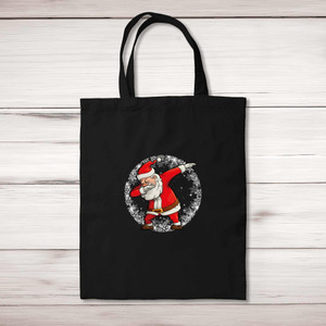 Dabbing Santa - Novelty Tote Bags - Slightly Disturbed