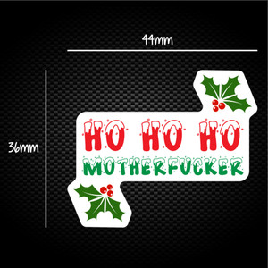 Ho Ho Ho Motherfucker - Rude Sticker Packs - Slightly Disturbed - Image 1 of 1