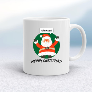I Don't Exist Merry Christmas - Novelty Mugs - Slightly Disturbed - Image 1 of 14