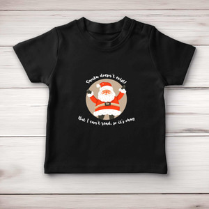 Santa Doesn't Exist - Novelty Baby T-Shirts - Slightly Disturbed - Image 4 of 4