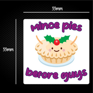 Mince Pies Before Guys - Novelty Sticker Packs - Slightly Disturbed - Image 1 of 1