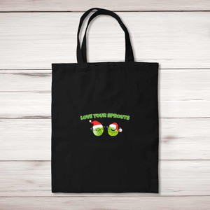 Love Your Sprouts - Novelty Tote Bags - Slightly Disturbed