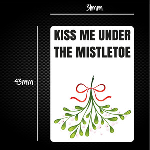 Kiss Me Under The Mistletoe - Novelty Sticker Packs - Slightly Disturbed - Image 1 of 1