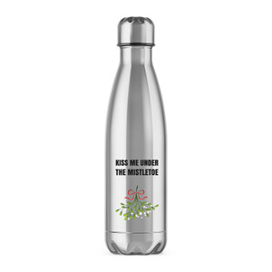 Kiss Me Under The Mistletoe - Novelty Water Bottles - Slightly Disturbed - Image 1 of 2
