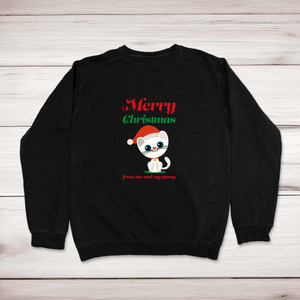Merry Christmas From Me And My Pussy - Rude Sweatshirts - Slightly Disturbed - Image 1 of 1