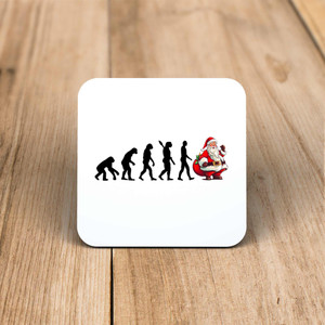 Evolution Of Christmas - Novelty Coaster - Slightly Disturbed - Image 1 of 1