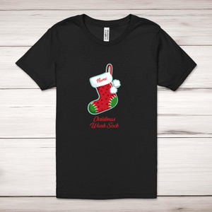 Personalised Christmas Wank Sock - Rude Adult T-Shirts - Slightly Disturbed - Image 1 of 9