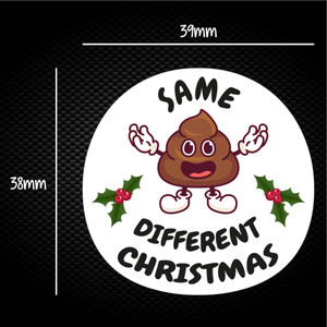 Same Shit Different Christmas - Rude Sticker Packs - Slightly Disturbed - Image 1 of 1