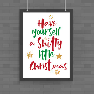 Shitty Little Christmas - Rude Posters - Slightly Disturbed - Image 1 of 1