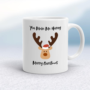 Horny Merry Christmas - Rude Mugs - Slightly Disturbed - Image 1 of 12