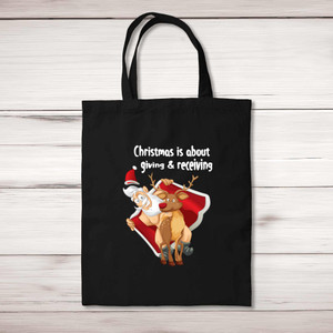 Giving And Receiving - Rude Tote Bags - Slightly Disturbed - Image 1 of 5