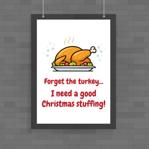 Christmas Stuffing - Rude Posters - Slightly Disturbed - Image 1 of 1