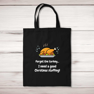 Christmas Stuffing - Rude Tote Bags - Slightly Disturbed - Image 1 of 5