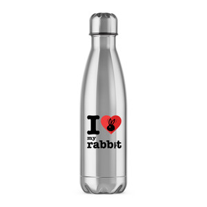 I Love My Rabbit - Rude Water Bottles - Slightly Disturbed - Image 1 of 2