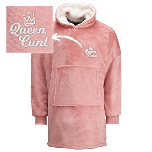 Queen Cunt - Rude Sherpa Hoodies - Slightly Disturbed - Image 3 of 4