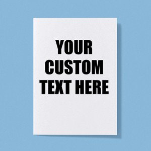 Personalised Text - Novelty Greeting Card - Slightly Disturbed - Image 1 of 1
