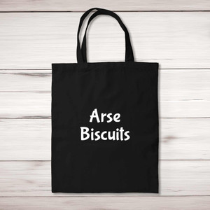 Arse Biscuits - Rude Tote Bags - Slightly Disturbed