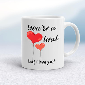 You're A Twat But I Love You! - Rude Mugs - Slightly Disturbed - Image 1 of 13