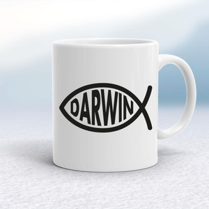 Darwin Christian Fish - Novelty Mugs - Slightly Disturbed - Image 1 of 14