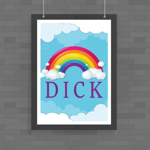 Rainbow Swearing - Rude Posters - Slightly Disturbed - Image 1 of 3