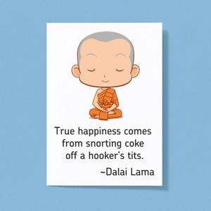 True Happiness - Rude Greeting Card - Slightly Disturbed - Image 1 of 1